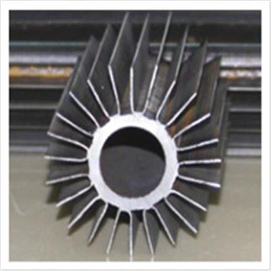 Tubos con aletas longitudinales