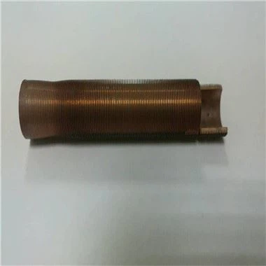 Tubo con aletas bajas de acero inoxidable